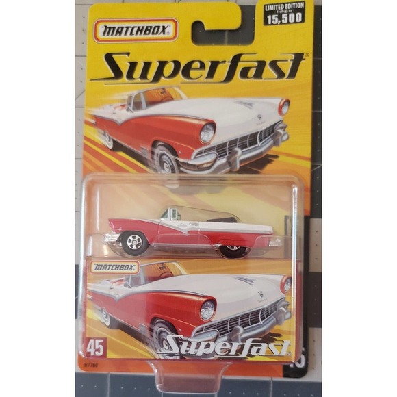 Matchbox Number 45 1956 Ford Sunliner Factory Sealed Blister with Box 2005 - Picture 1 of 3